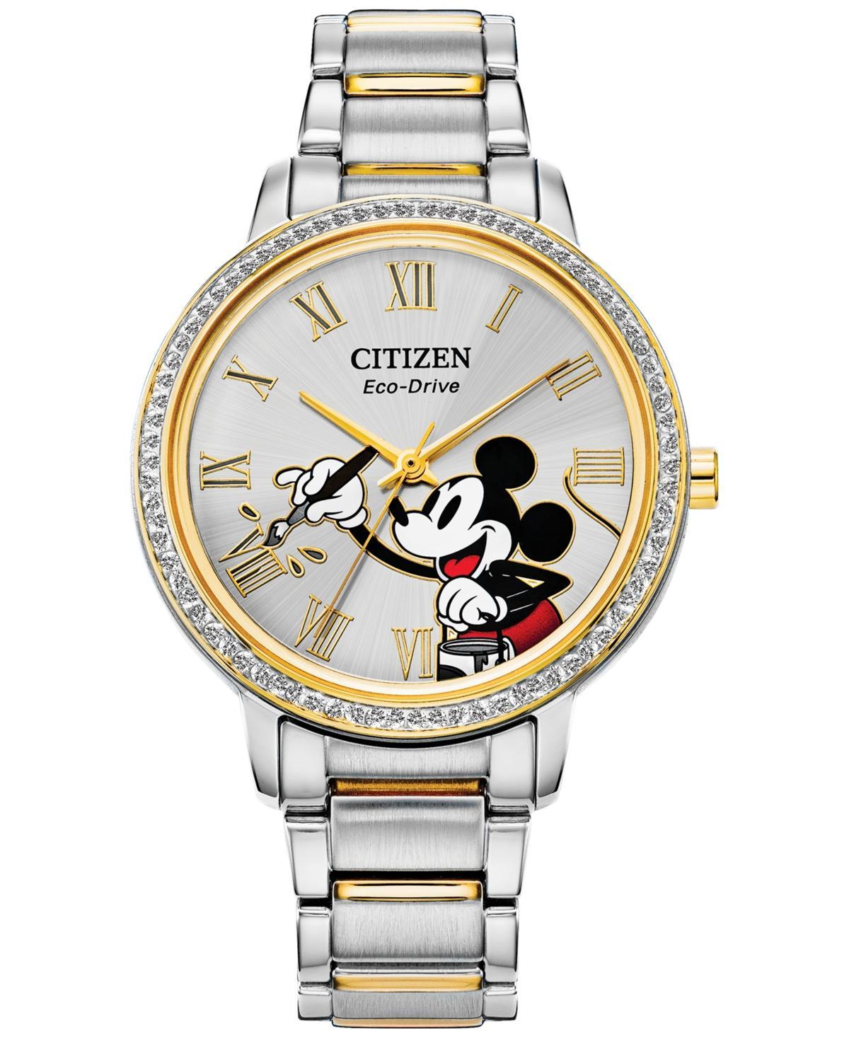 Disney by Citizen Mickey Mouse Two-Tone Stainless Steel Bracelet Watch 33mm Product Image