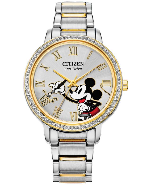 Disney by Citizen Mickey Mouse Two-Tone Stainless Steel Bracelet Watch 33mm Product Image