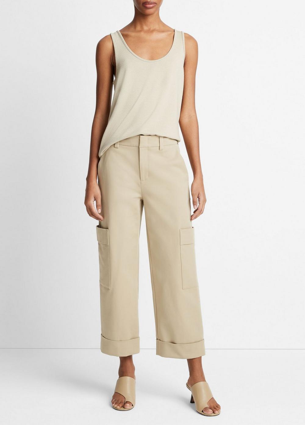 Cotton Cropped Utility Pant product image