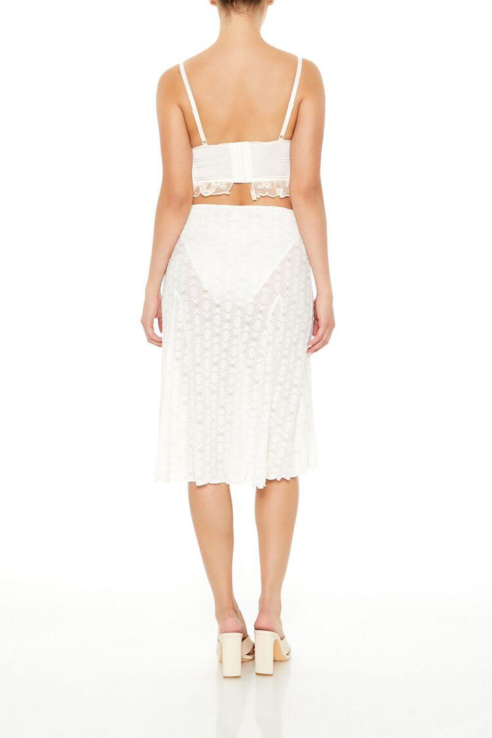 Lace A-Line Midi Skirt | Forever 21 Product Image