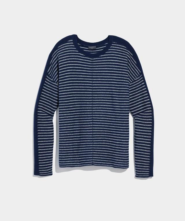 Seaspun Cashmere Striped Crewneck Sweater Product Image