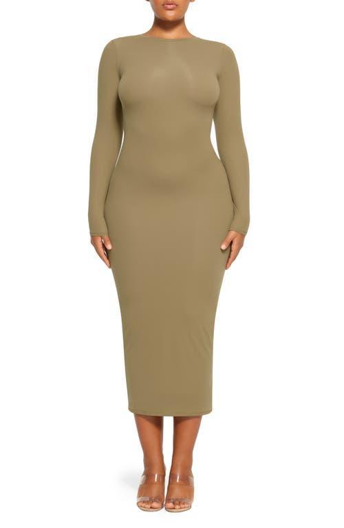 SKIMS Fits Everybody Long Sleeve Crewneck Dress Product Image