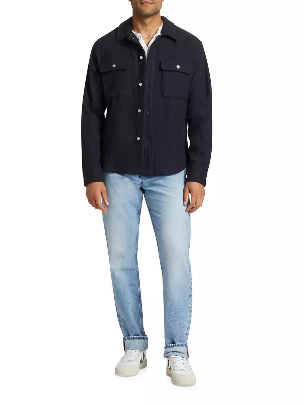 Textured Cotton-Wool Overshirt Product Image