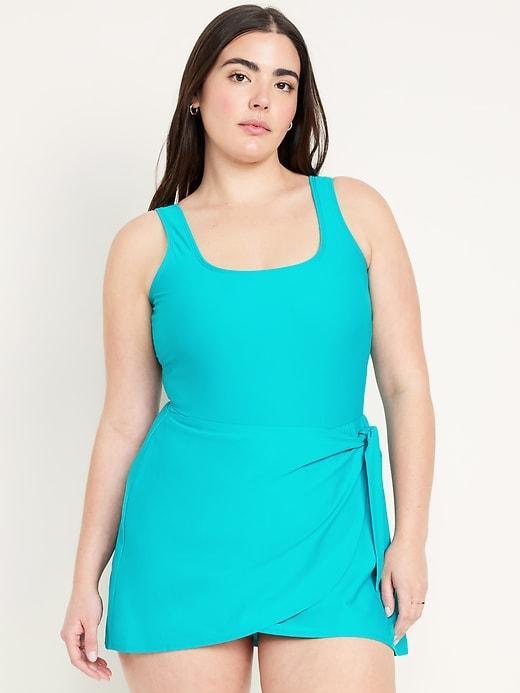 Side-Tie Swim Dress Product Image