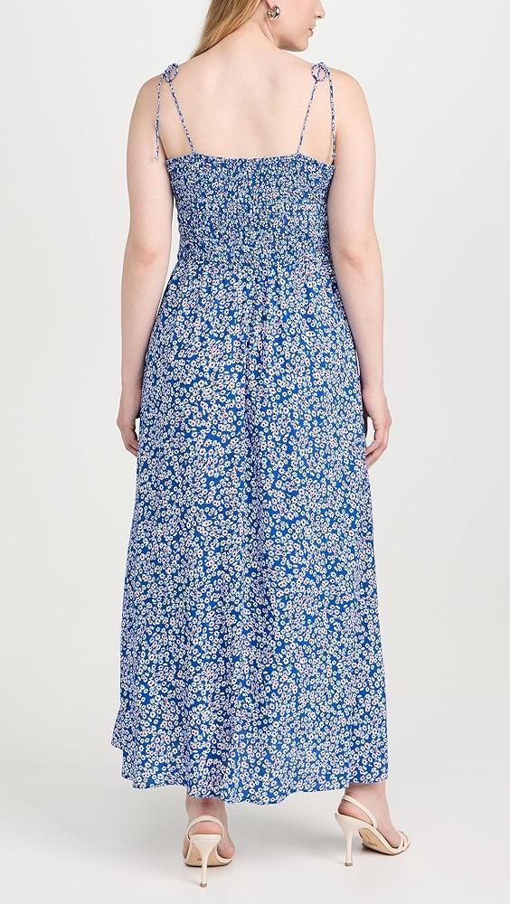 Madewell Smocked Tie Strap Midi Dress | Shopbop Product Image