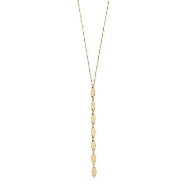 14k Gold Marquise Pendant Necklace, Womens Product Image