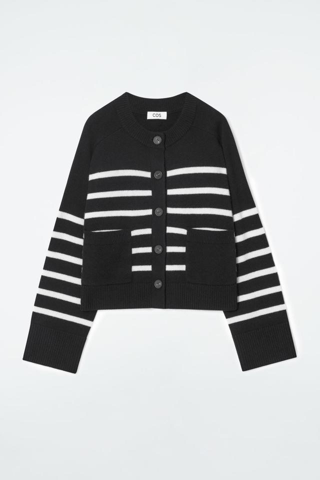 WOOL CREW-NECK CARDIGAN Product Image