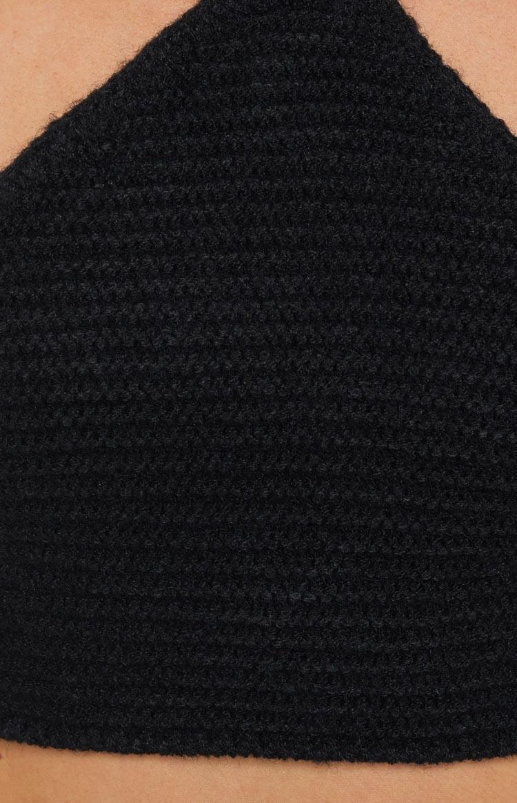 Aleya Crochet Top Black Product Image