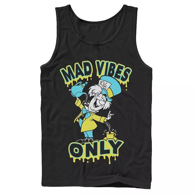 Disneys Alice In Wonderland Mad Hatter Mad Vibes Only Mens Tank Top Product Image