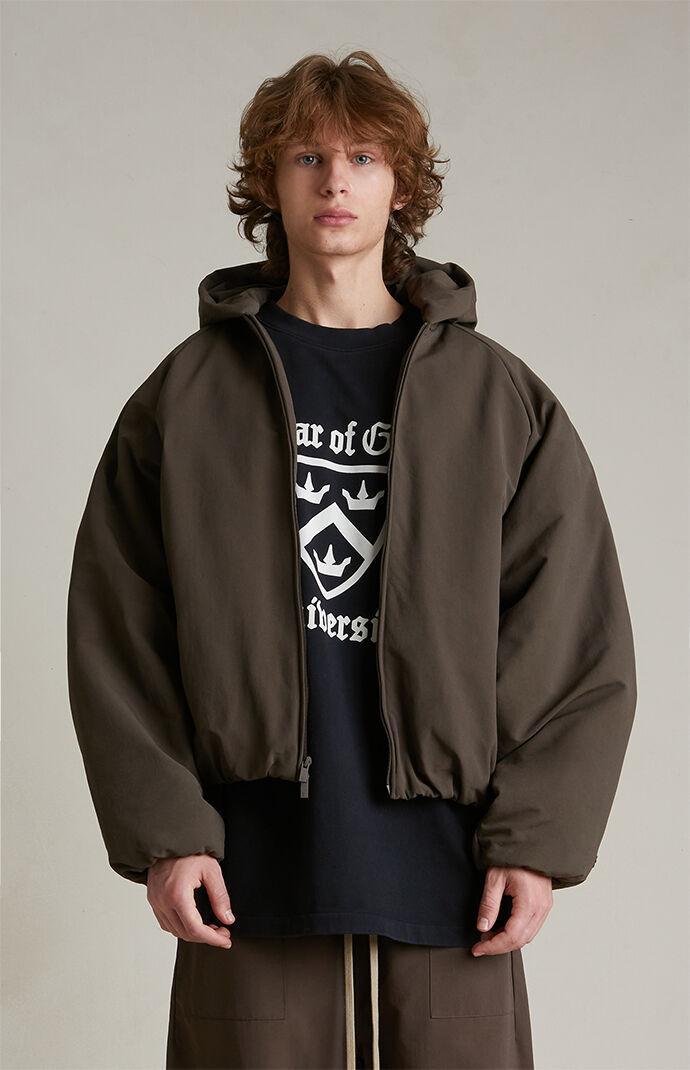 Fear of God Essentials Men's Military Nylon Hooded Bomber Jacket - Product Image