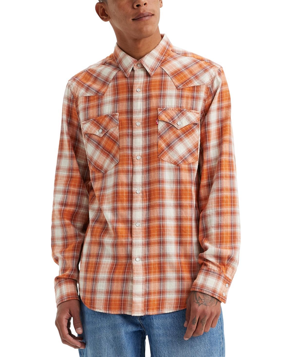 Levis Long Sleeve Plaid Western Shirt Product Image