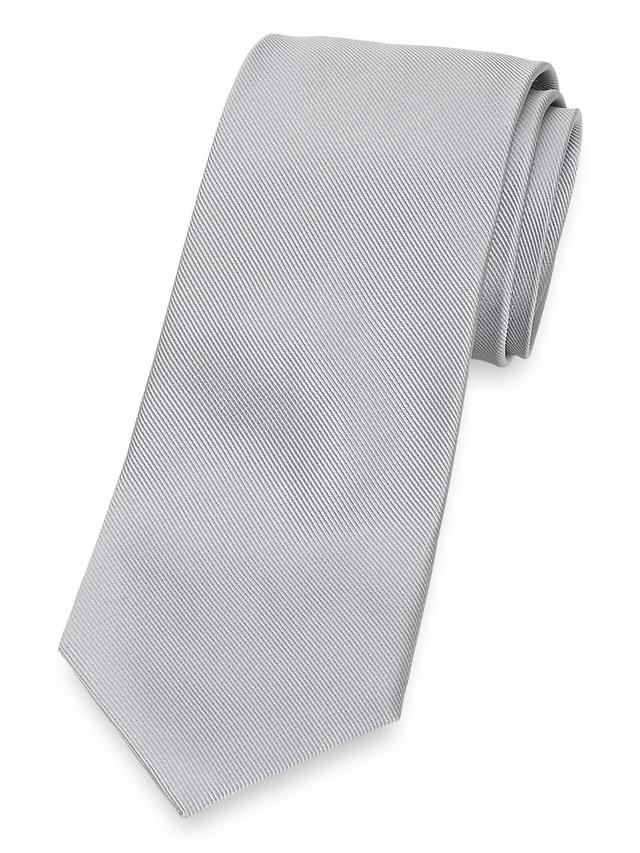 Solid Twill Woven Silk Tie - Pink Product Image