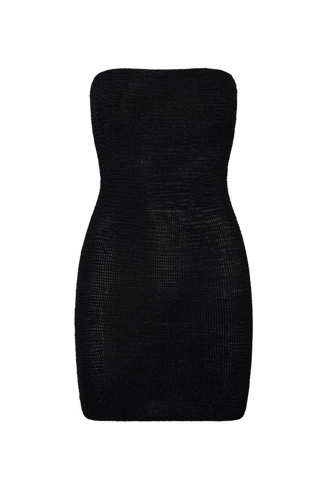 Bimini Dress - Black Crinkle Product Image