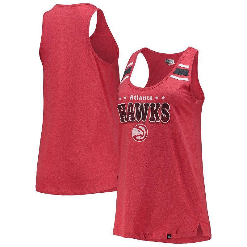 Womens New Era Atlanta Hawks Scoop-Neck Racerback Tank Top Product Image