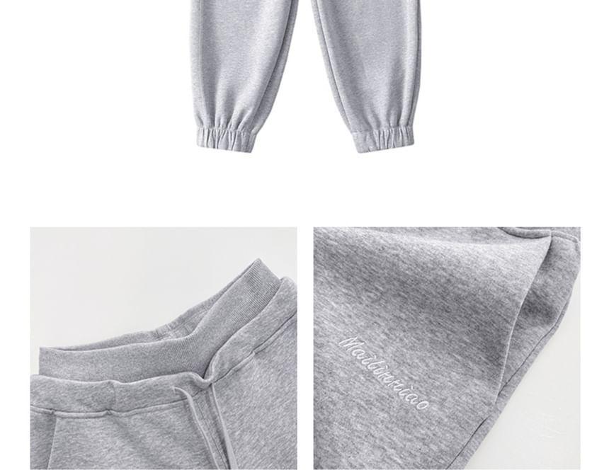 Drawstring-Waist Loose Joggers With Pockets in 6 Colors Product Image