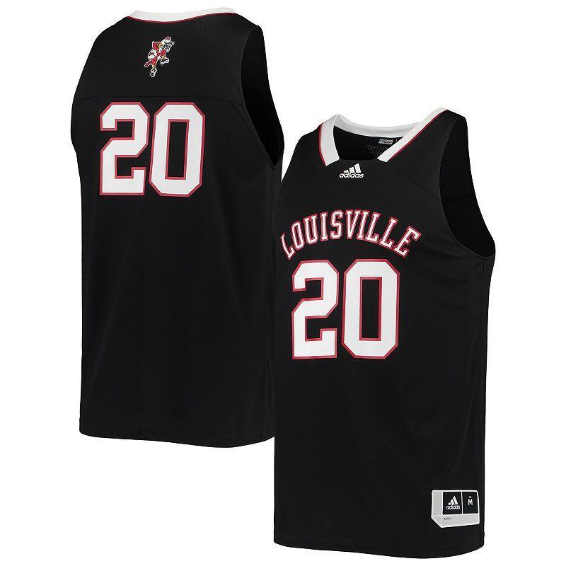 adidas Louisville Cardinals Mens Reverse Retro Swingman Jersey - Black Product Image