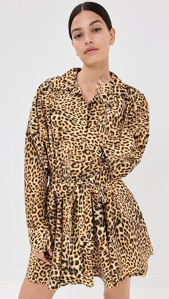 Norma Kamali Super Oversized Flared Mini Dress | Shopbop Product Image