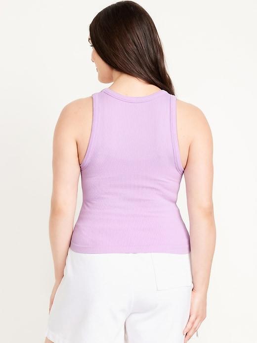 Fitted Seamless Ribbed Tank Top Product Image