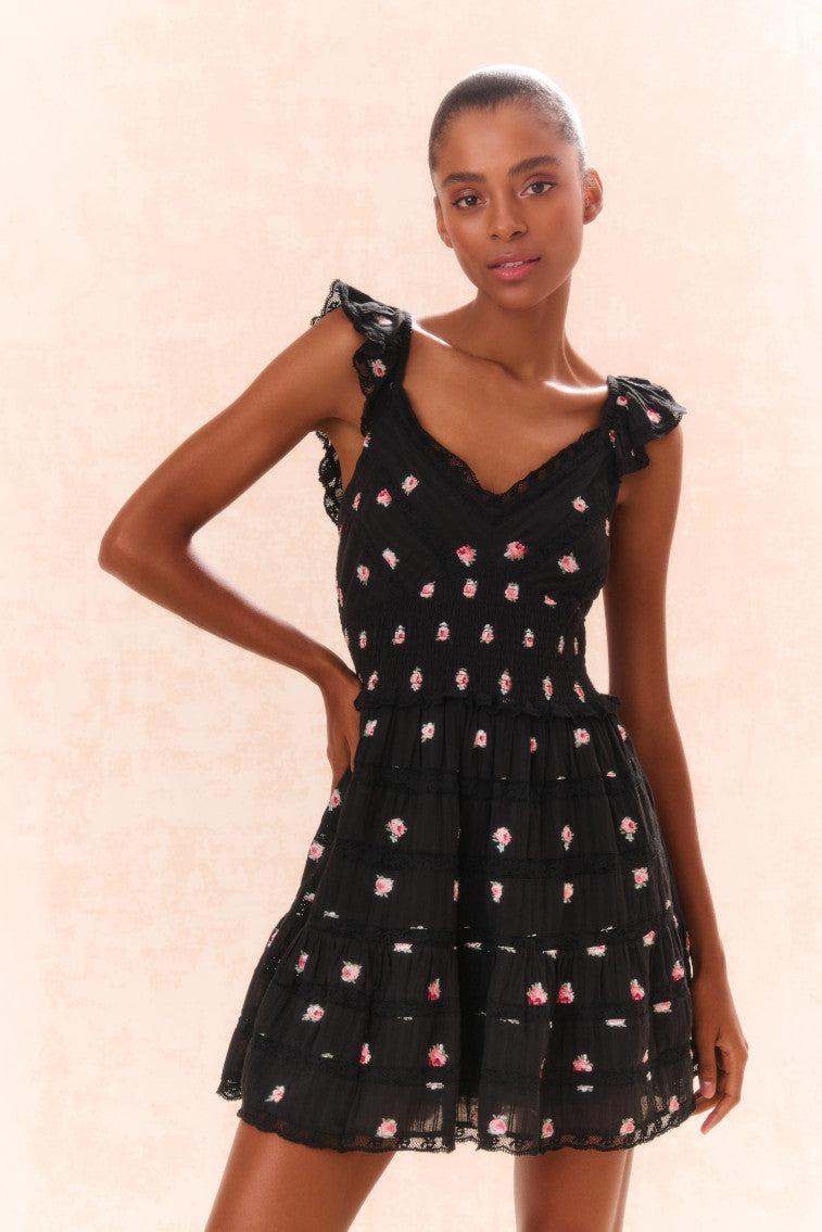 Finny Embroidered Floral Dress Product Image