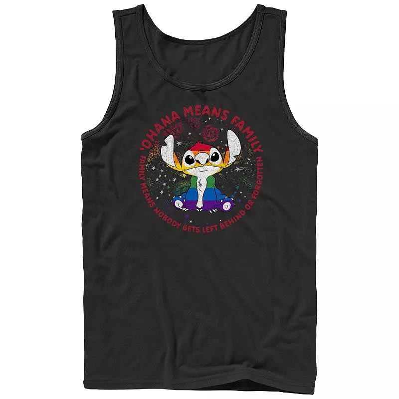 Disneys Lilo & Stitch Mens Ohana Pride Graphic Tank Top Product Image