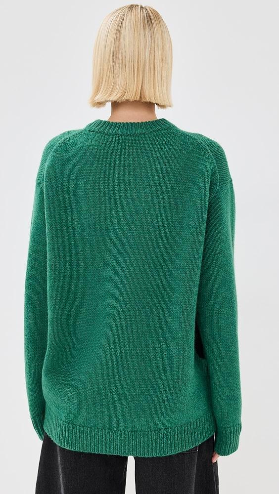 Tibi Soft Lambswool Sweater with Cut Out Detail | Shopbop Product Image