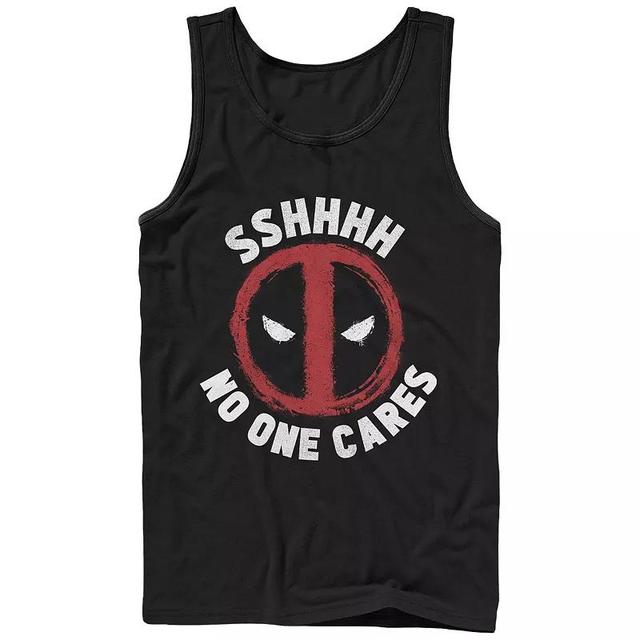 Mens Marvel Deadpool No One Cares Graphic Tank Top Product Image