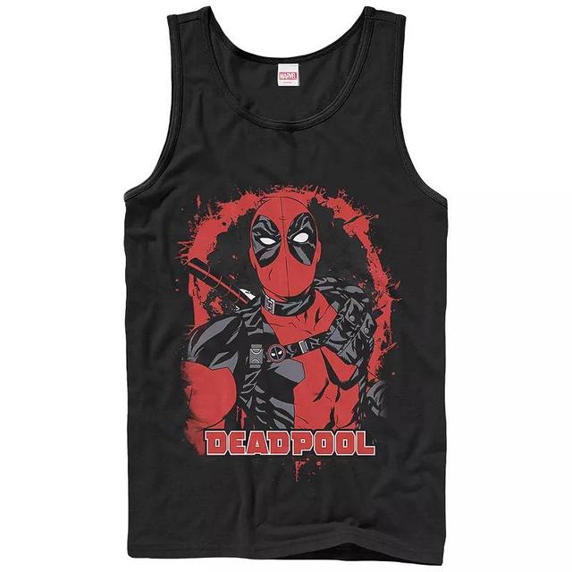 Mens Marvel Deadpool Cartoon Poster Graphic Tank Product Image