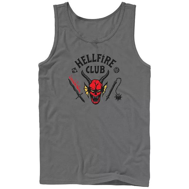 Mens Netflix Stranger Things Hellfire Club Logo Graphic Tank Top Product Image