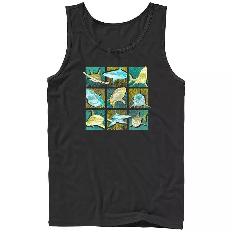 Mens Shark Portraits Graphic Tank Product Image