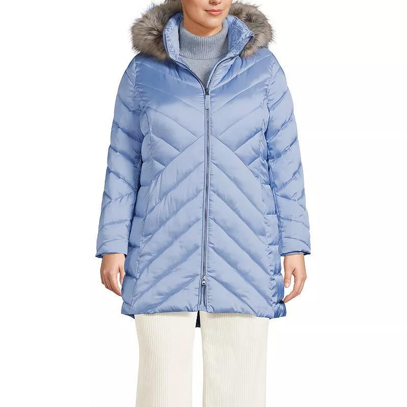 Plus Size Lands End Insulated Cozy Fleece-Lined Winter Coat, Womens Product Image