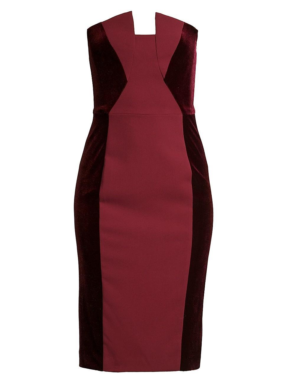 Womens Lena Strapless Sheath Dress Product Image