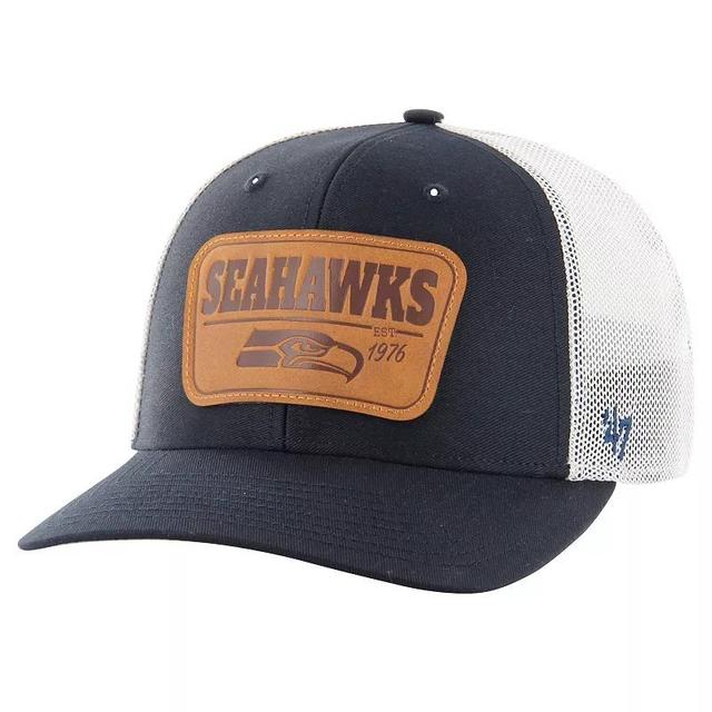 Mens 47 College Navy Seattle Seahawks Thrash Structured Stretch Fit Hat Product Image