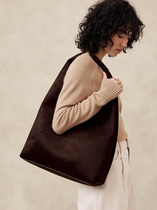 Vegan Leather Slouchy Tote Product Image