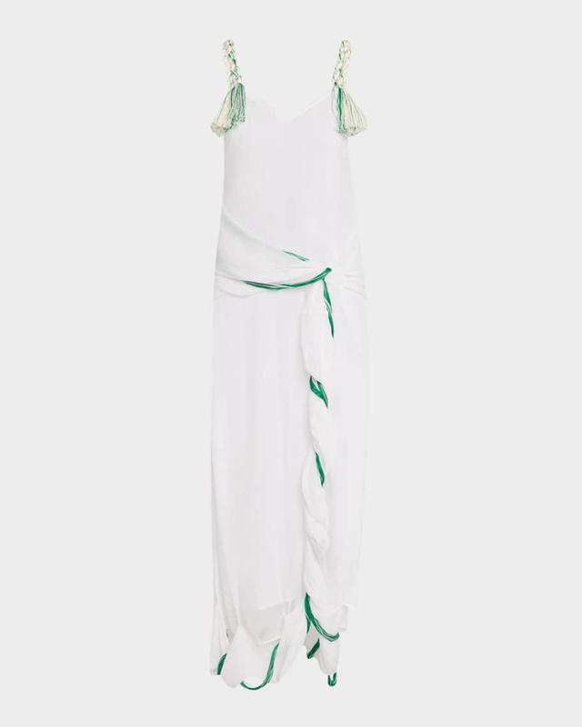 Tassel-Strap Twisted Ankle Dress Product Image