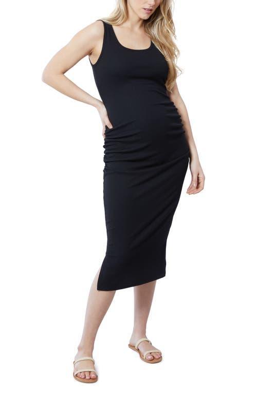 Ingrid & Isabel Rib Tank Maternity Midi Dress Product Image