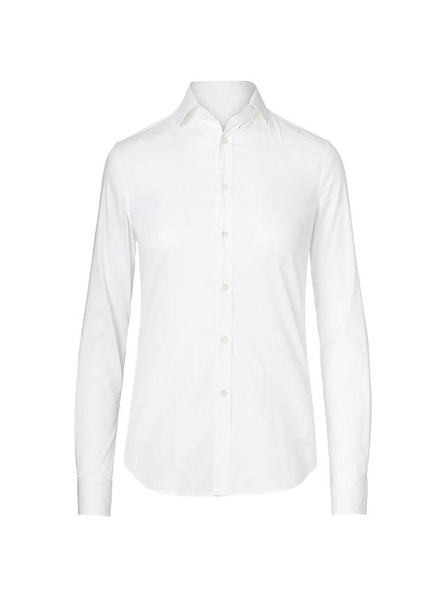 Womens Iconic Style Charmain Stretch Sateen Shirt Product Image