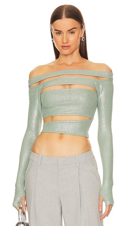 Long Sleeve Multi Bandage Top Product Image