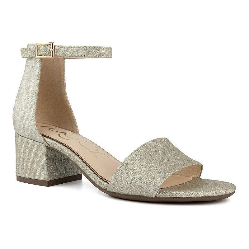 sugar Noelle Womens Block Heel Sandals Dark Beige Product Image