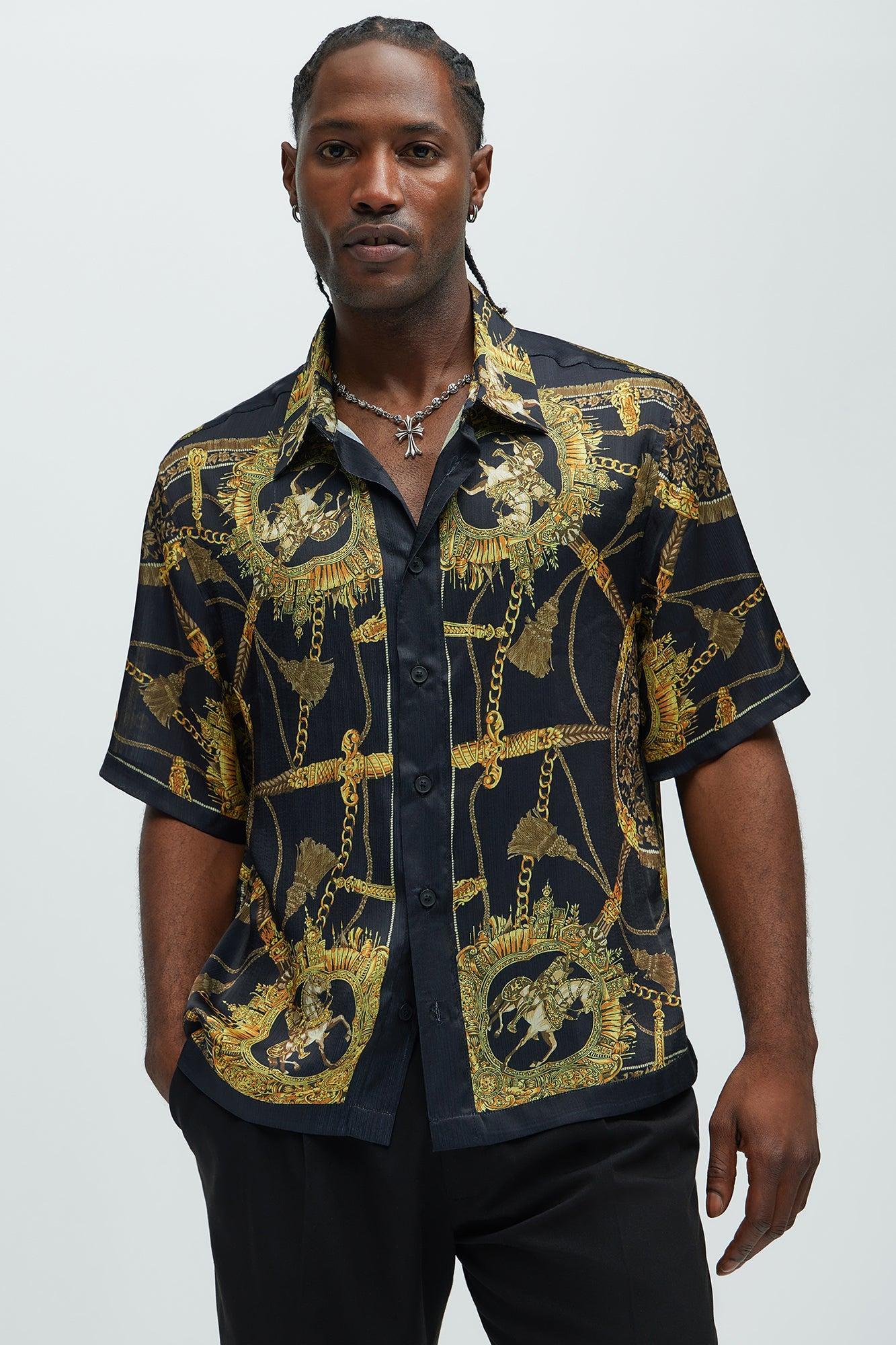 Del Corso Printed Shirt - Black/combo Product Image