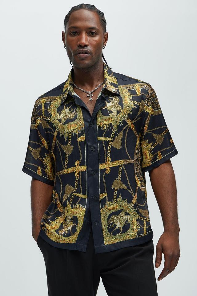 Del Corso Printed Shirt - Black/combo Product Image