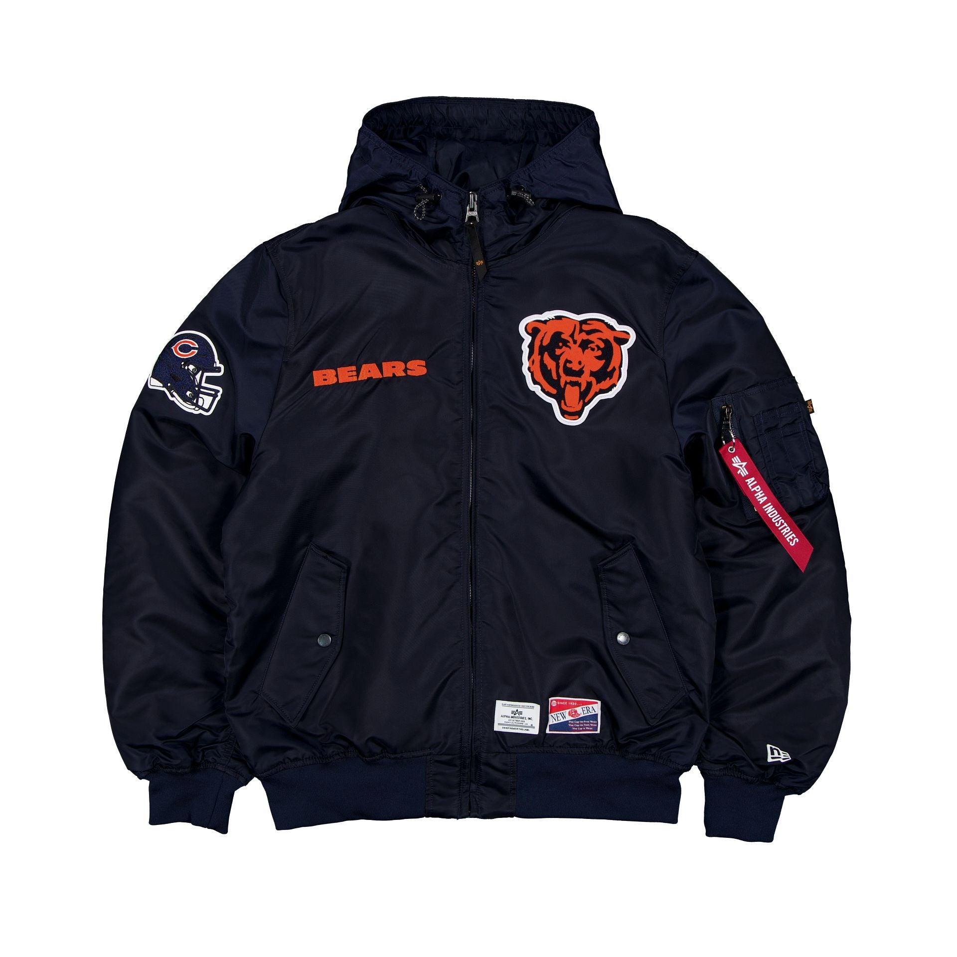 Alpha Industries x Chicago Bears L-2B Hooded Bomber Jacket Male Product Image