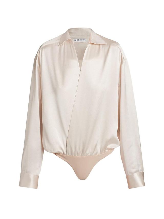 Womens Ilana Satin Bodysuit Product Image