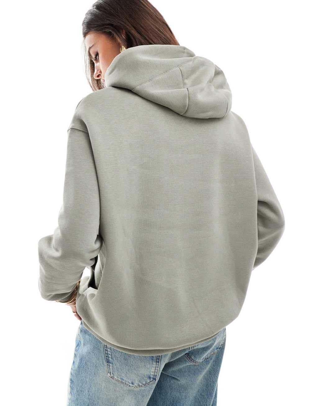 Nike Phoenix Fleece oversized hoodie in khaki Product Image