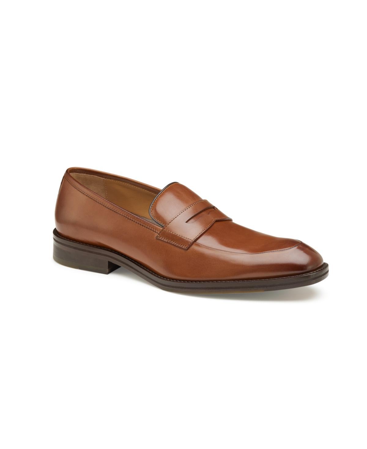 Johnston & Murphy Meade Penny Italian Calfskin) Men's Shoes Product Image