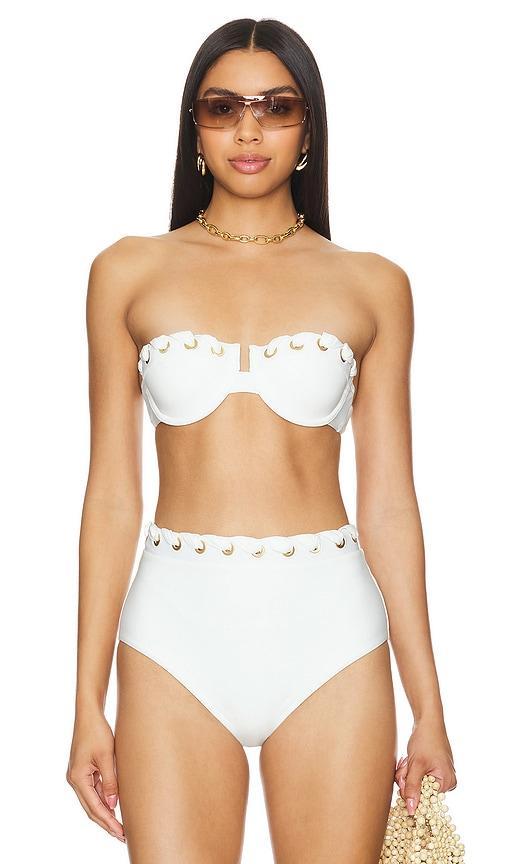 Halliday Eyelet Balconette Bikini Top Product Image