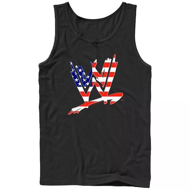 Mens WWE USA Flag Americana Graphic Tank Top Product Image