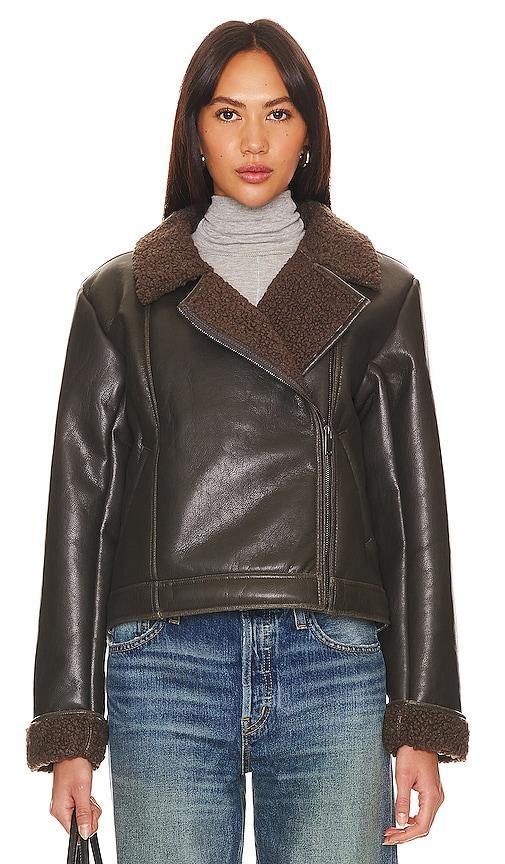 Splendid Romy Faux Leather Jacket Product Image