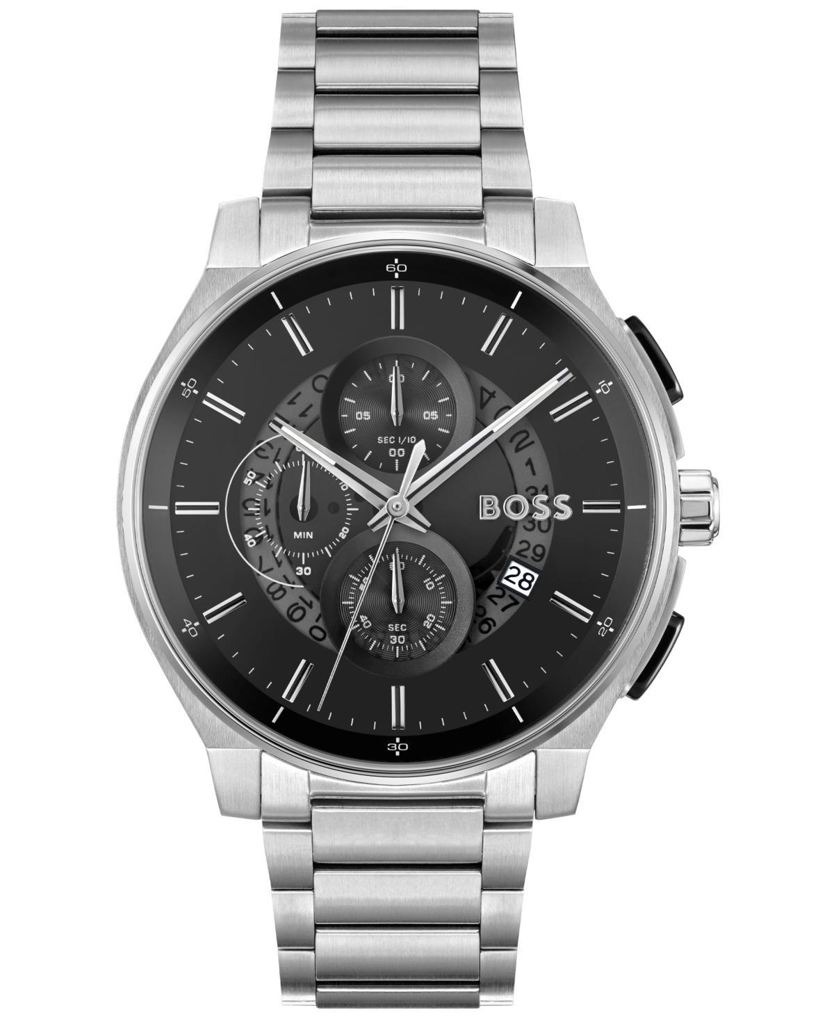 Hugo Boss Mens Peak 2.0 Quartz Chronograph Stainless Steel Bracelet Watch Product Image