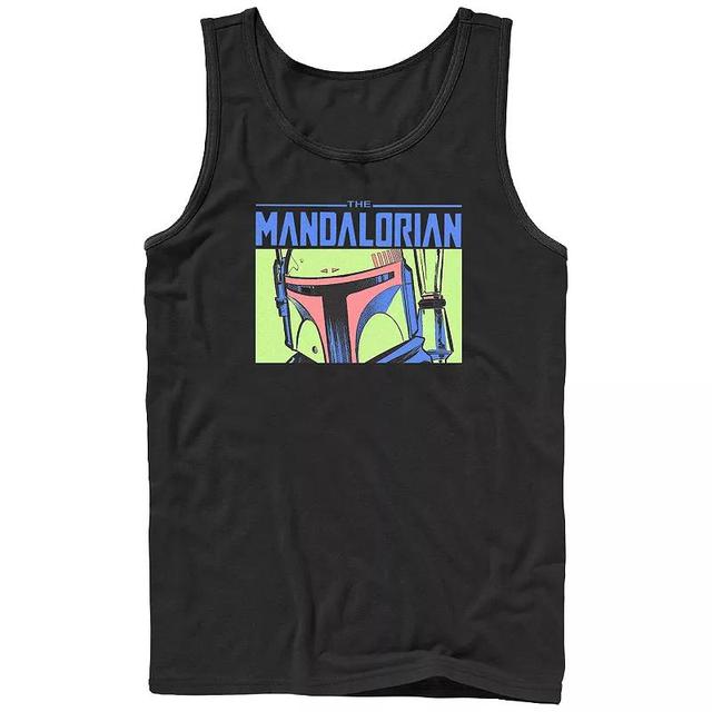 Mens Star Wars The Mandalorian Boba Closeup Graphic Tank Top Product Image