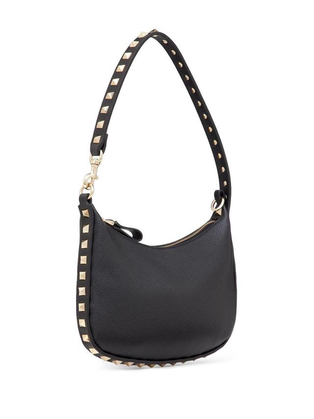 VALENTINO GARAVANI Rockstud Leather Mini Bag In Black Product Image